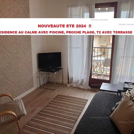 4pa22 - Dans Avec Piscine Et Parking Collioure